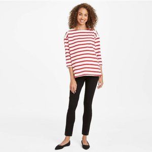 The Nines By Hatch Maternity Women's Red Striped 3/4 Sleeve, L, NWT